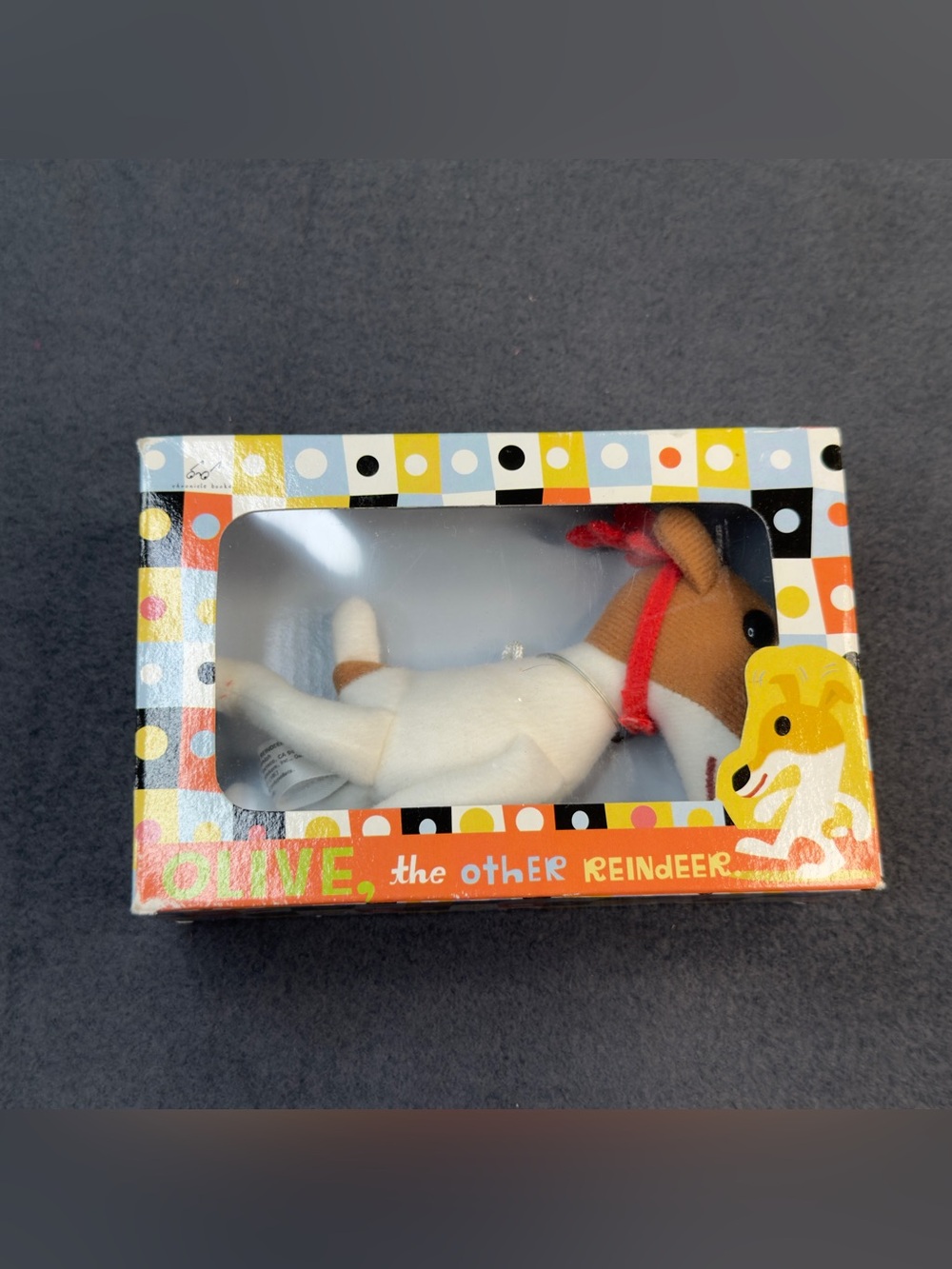 Vintage 1998 Olive the Other Reindeer Plush Doll New In Box